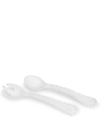 Beatriz Ball Melamine VIDA Alegria White Salad Servers