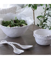Beatriz Ball Melamine VIDA Alegria White Salad Servers