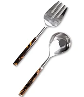 Beatriz Ball VIDA Tortoise-Gold Stainless Salad Servers