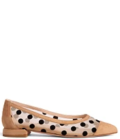 BEAUTIISOLES Blake Suede Polka Dot Mesh Slip Ons