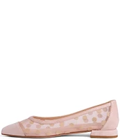 BEAUTIISOLES Blake Suede Polka Dot Mesh Slip Ons