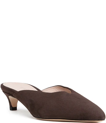 Beautiisoles Gal Suede Kitten Heel Mules