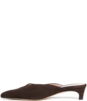 Beautiisoles Gal Suede Kitten Heel Mules