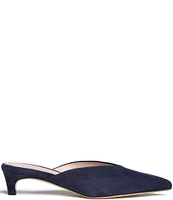 Beautiisoles Gal Suede Kitten Heel Mules