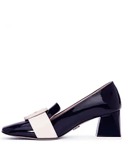 BEAUTIISOLES Joanie Patent Leather Buckle Strap Pumps