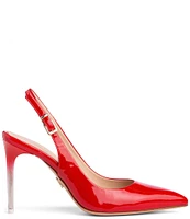 BEAUTIISOLES Marjorie Patent Leather Ombre Stiletto Sling Pumps