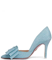 BEAUTIISOLES Oxsana Italian Linen Bow Pumps