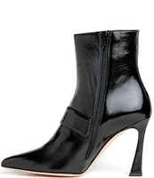 Beautiisoles Tammi Patent Leather Buckle Booties