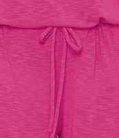 Becca By Rebecca Virtue Modern Edge Cassidy Ribbed Knit Off-The-Shoulder Romper Swim Cover-Up