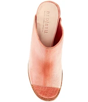 Bed Stu Clavel Leather Open Toe Mules