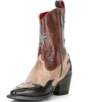 Bed Stu Hyperspeed Leather Star Western Booties