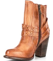 Bed Stu Marjorie Harness Distressed Leather Booties