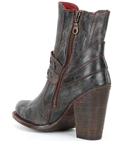 Bed Stu Marjorie Harness Distressed Leather Booties