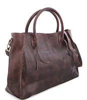 Bed Stu Rockaway Stitch-Detail Distressed Satchel Bag