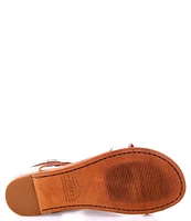 Bed Stu Soto Leather T-Strap Flat Sandals