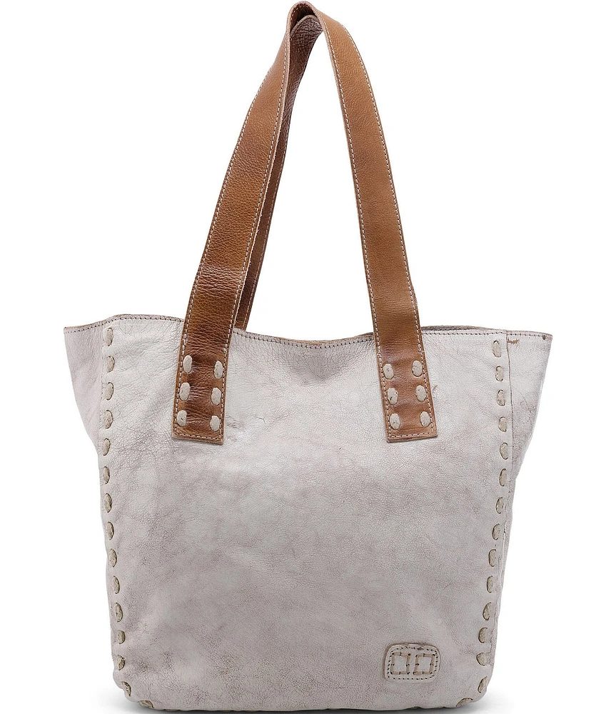 Bed Stu Stevie Leather Pick Stitch Tote Colorblock Bag