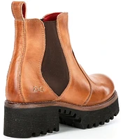 Bed Stu Valda Hi Leather Lugged Platform Chelsea Booties