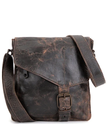 Bed Stu Venice Beach Buckle Weathered Leather Crossbody Bag