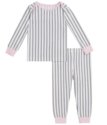 Bedhead Pajamas Baby Girls 3-18 Months Family Matching Vertical Stripe Long Sleeve Top & Fitted Pant 2-Piece Set