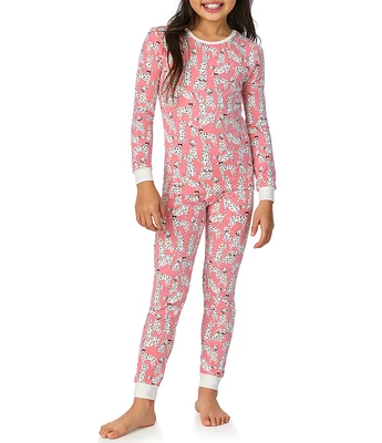 BedHead Pajamas Little/Big Girls 2T-12 Family Matching Love Spot Print Two-Piece Pajama Set