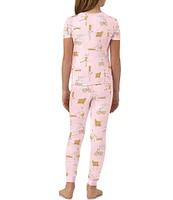 BedHead Pajamas Little/Big Girls 2T-12 Family Matching Say Yes to Pasta Two-Piece Pajamas Set