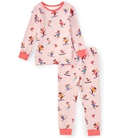 BedHead Pajamas Little/Big Girls 2T-12 Family Matching Ski Season Print 2-Piece Pajama Set