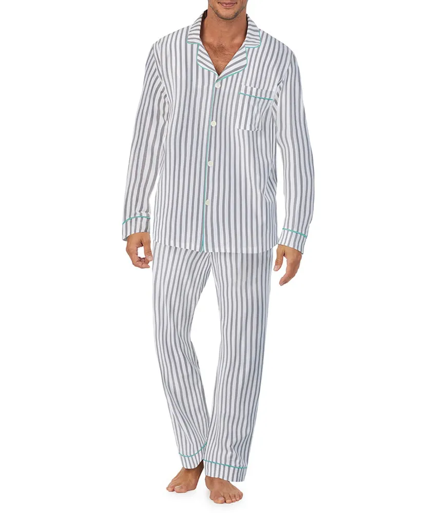 BedHead Pajamas Family Matching Long-Sleeve Grey Striped Classic PJ Set