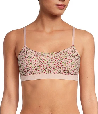 Bedhead Pajamas Stretch Jersey Knit Ditsy Floral Print Bralette