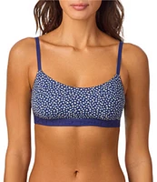 Bedhead Pajamas Stretch Jersey Knit Love Is All You Need Print Bralette