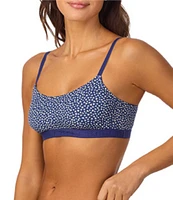 Bedhead Pajamas Stretch Jersey Knit Love Is All You Need Print Bralette