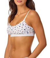 Bedhead Pajamas Stretch Jersey Knit Star Print Bralette