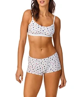 Bedhead Pajamas Stretch Jersey Knit Star Print Bralette