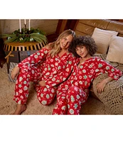 BedHead Pajamas Sugar Cookies Long Sleeve Notch Collar Jersey Knit Holiday Pajama Set