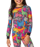 BedHead Pajamas x Trina Turk Little/Big Girls 2T-12 Family Matching Jungle Print Two-Piece Pajama Set