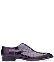 Belvedere Men's Mare Ostrich Cap-Toe Dress Oxfords