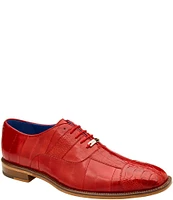 Belvedere Men's Mare Ostrich Cap-Toe Dress Oxfords