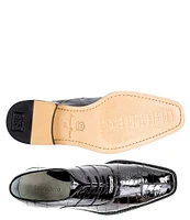 Belvedere Men's Mare Ostrich Cap-Toe Dress Oxfords