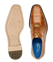 Belvedere Men's Mare Ostrich Cap-Toe Dress Oxfords