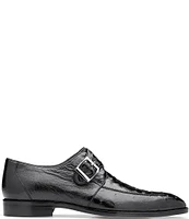 Belvedere Men's Josh Ostrich Quill Monk Strap Shoes