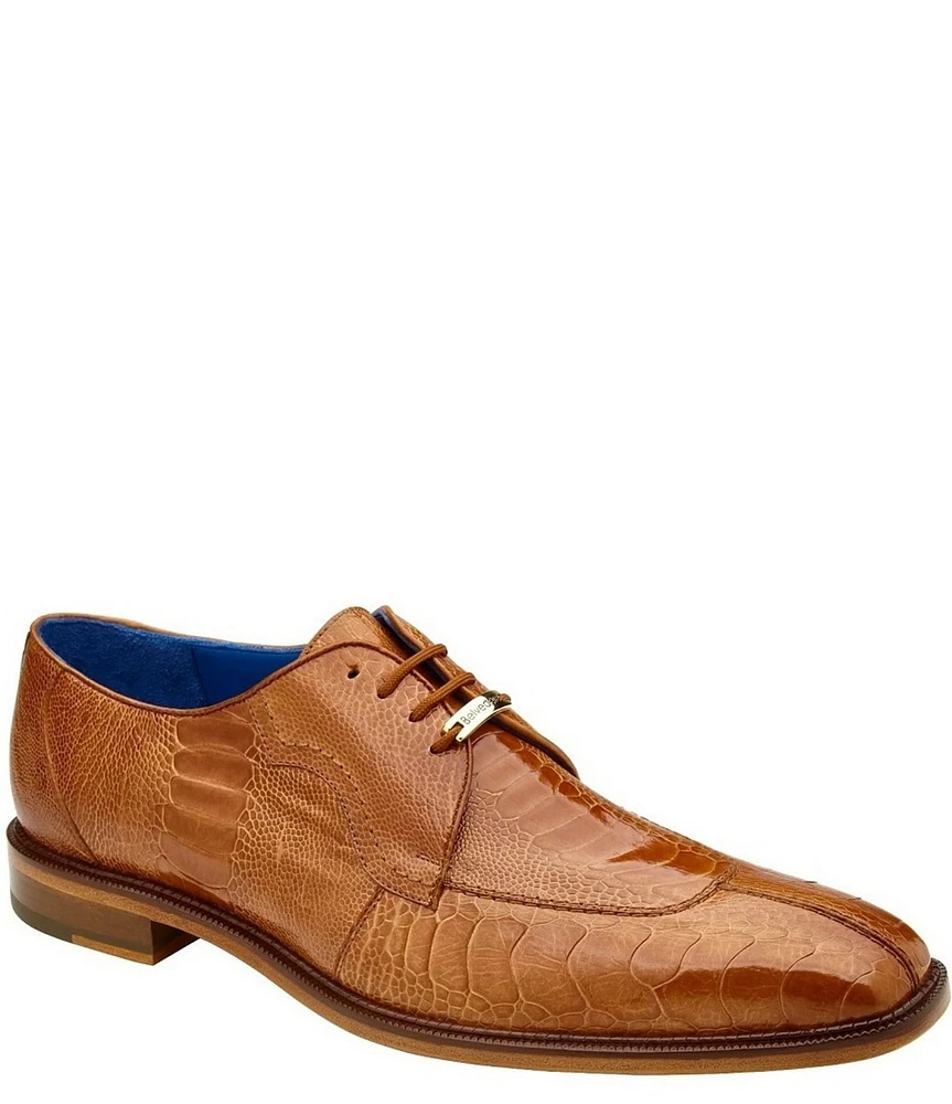 Belvedere Men's Siena Ostrich Square Toe Oxfords