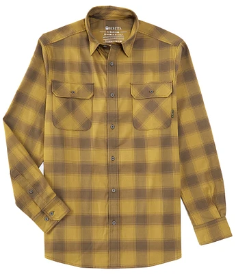 Beretta Stretch Cadet Check Flannel Long Sleeve Woven Shirt