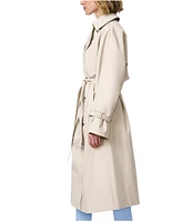 Bernardo Ladies Crinkle Timeless Belted Trench Raincoat