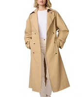Bernardo Ladies Crinkle Timeless Belted Trench Raincoat