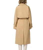 Bernardo Ladies Crinkle Timeless Belted Trench Raincoat