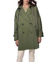 Bernardo Ladies Urban Oversized Point Collar Double Breasted Trench