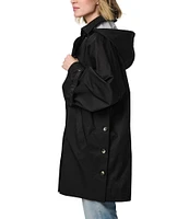 Bernardo Ladies Urban Oversized Point Collar Double Breasted Trench