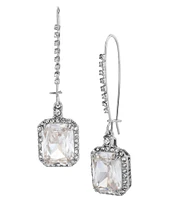 Betsey Johnson Crystal Drop Earrings