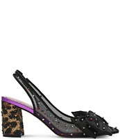 Betsey Johnson Dafney Mesh Slingback Pumps