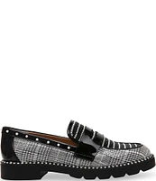 Betsey Johnson Darian Plaid Penny Loafers