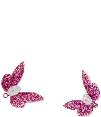 Betsey Johnson Garden Glam Butterfly Stud Earrings